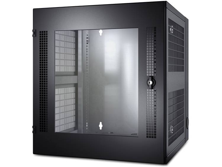 APC NetShelter WX Wall-Mount Enclosure 13U Glass Door Black (AR100)