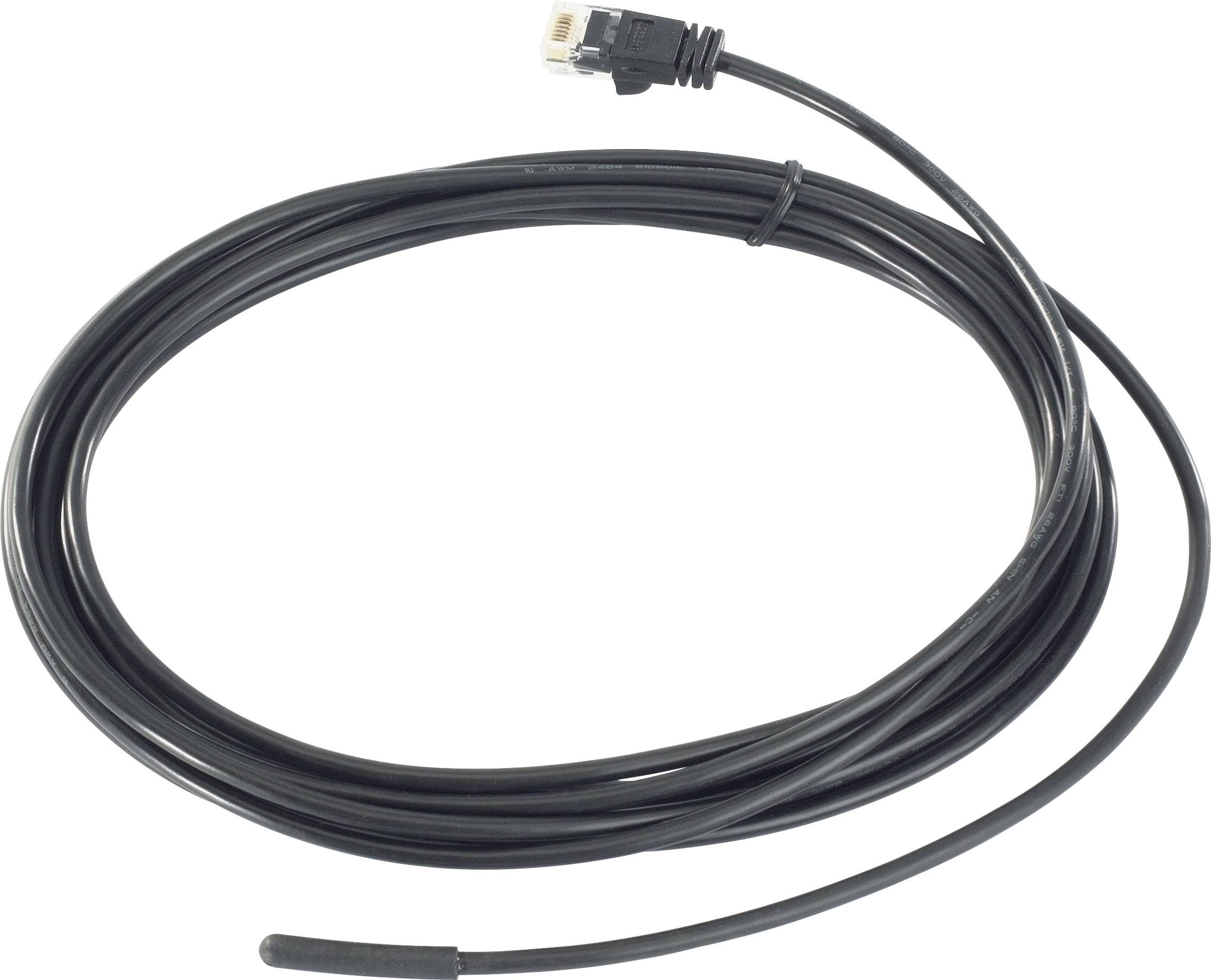Een lang zwart kabel met een stekker aan het uiteinde, geschikt voor netwerkaansluitingen of gegevensoverdracht.