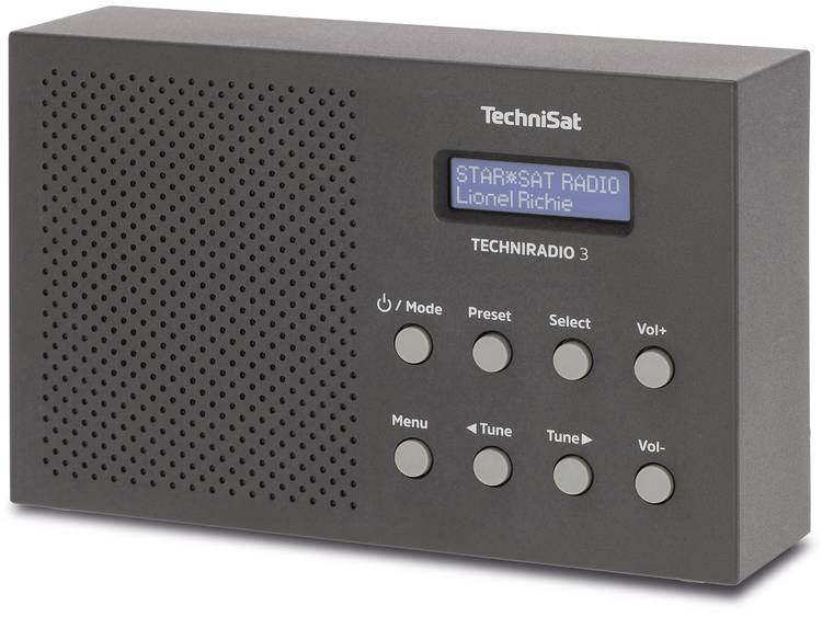 TechniSat Techniradio 3 DAB+ Transistorradio FM Zwart