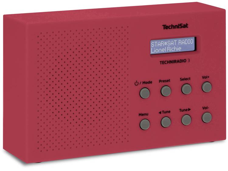 TechniSat Techniradio 3 DAB+ Transistorradio FM Rood