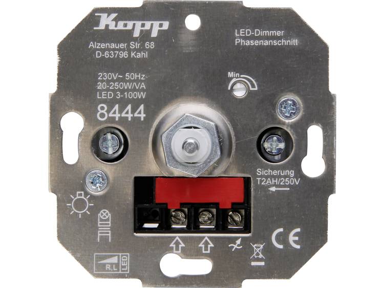 Kopp 844400008 Dimmer (inbouw) Geschikt voor lampen: LED-lamp, Halogeenlamp, Gloeilamp