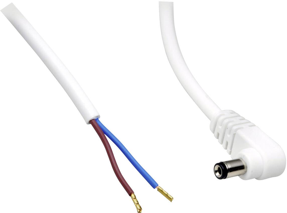 BKL Electronic Laagspannings-aansluitkabel Laagspanningsstekker - Open kabeleinde 5.50 mm 2.10 mm 0.50 m 1 stuk(s)