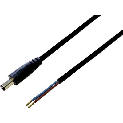 BKL Electronic Laagspannings-aansluitkabel Laagspanningsstekker - Open kabeleinde 5.50 mm 2.50 mm 0.50 m 1 stuk(s)