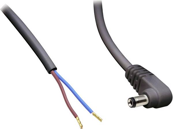 BKL Electronic Laagspannings-aansluitkabel Laagspanningsstekker - Open kabeleinde 5.50 mm 2.10 mm 0.50 m 1 stuk(s)