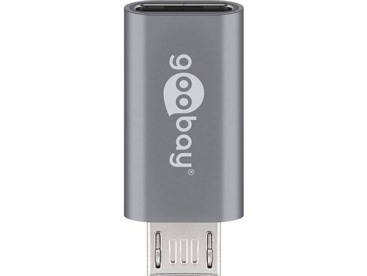 Goobay USB 2.0 Adapter [1x Micro-USB 2.0 stekker B 1x USB-C bus]