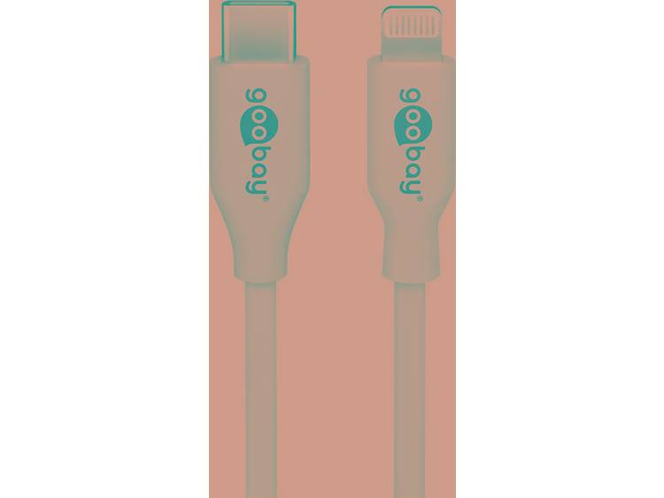 Goobay Datakabel-Laadkabel [1x Apple dock-stekker Lightning 1x USB-C stekker] 1.0 m Wit