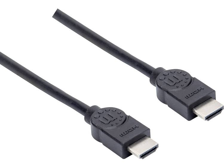 Manhattan HDMI Aansluitkabel [1x HDMI-stekker 1x HDMI-stekker] 1.5 m Zwart