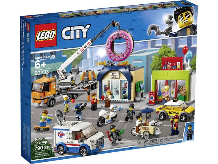Lego 60233 City Town Donut shop opening