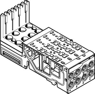 FESTO Aansluitplaat Aansluitplaat 546802 VMPA1-AP-4-1-EMS-8 -0.9 tot 10 bar 1 stuk(s)