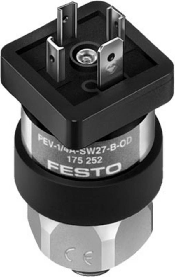 FESTO Drukschakelaar 175252 PEV-1/4-A-SW27-B-OD G1/4 1 tot 10 bar 1 wisselcontact 1 stuk(s)