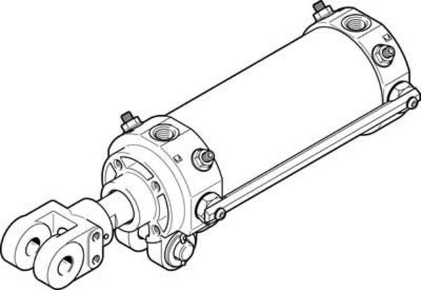 FESTO 565728 DWA-50-100-Y-A-G Scharniercilinder  Slaglengte: 100 mm 1 stuk(s)