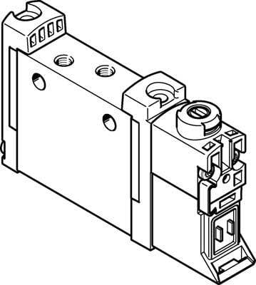 FESTO Magneetventiel 566437 VUVG-L10A-M52-RT-M3-1P3 M3 Nominale breedte 2 mm 1 stuk(s)