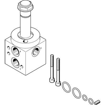 FESTO Magneetventiel 4515000 VOFD-L50T-M32-MN-FGP14-10-F10 Materiaal (behuizing) Aluminium Afdichtmateriaal NBR 1 stuk(s)