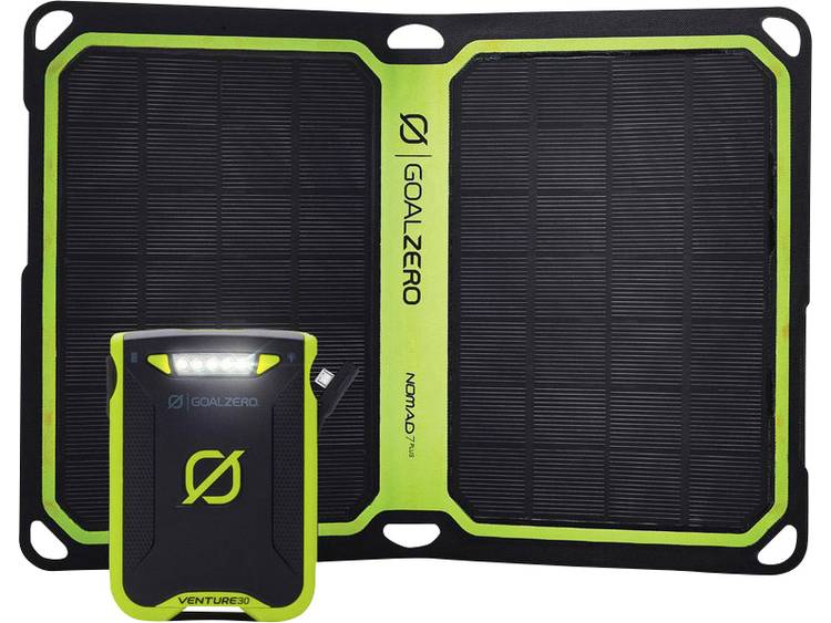 Solarlader Goal Zero Solar-Kit Nomad 7+ Venture 30 41050 Laadstroom zonnecel 800 mA 7 W Capaciteit 7