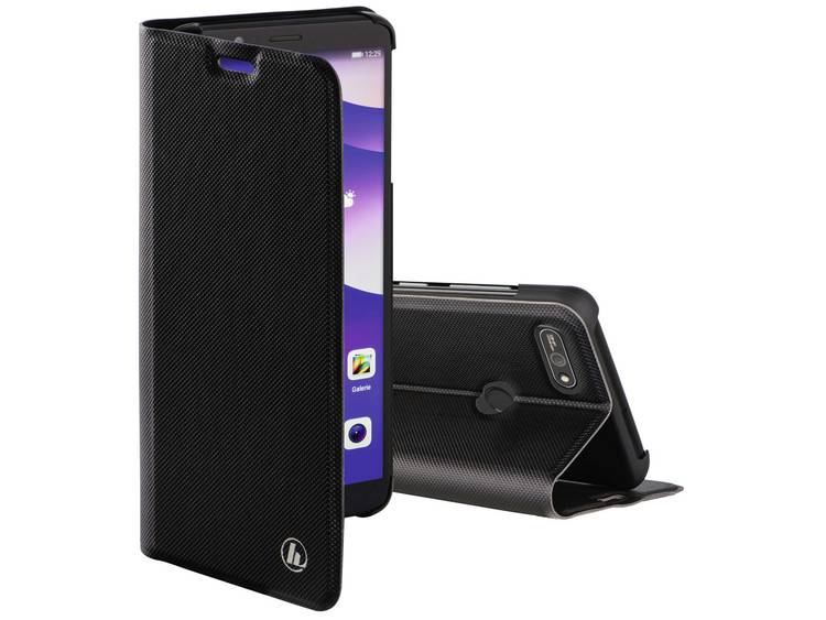 Zwarte Slim Pro Booklet Case voor de Huawei Y7 (2018)