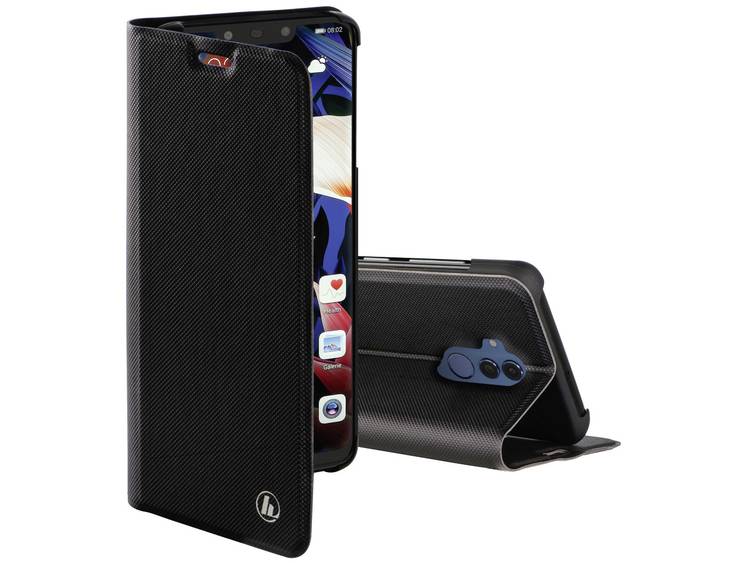Zwarte Slim Pro Booklet Case voor de Huawei Mate 20 Lite