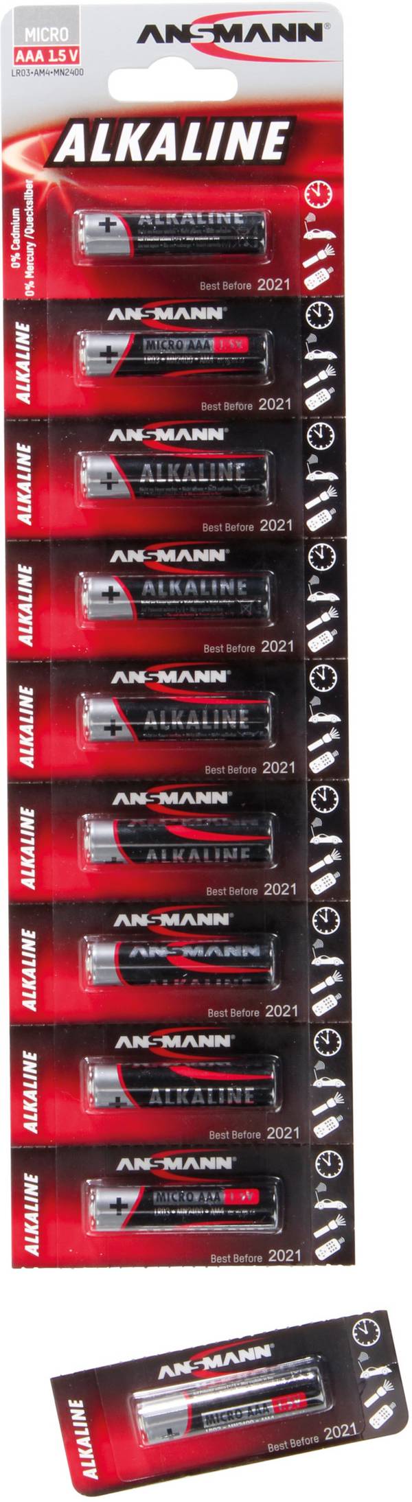 Ansmann LR03 Red-Line AAA batterij (potlood) Alkaline 1.5 V 1 stuk(s)