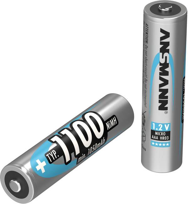 Ansmann HR03 Oplaadbare AAA batterij (potlood) NiMH 1100 mAh 1.2 V 1 stuk(s)