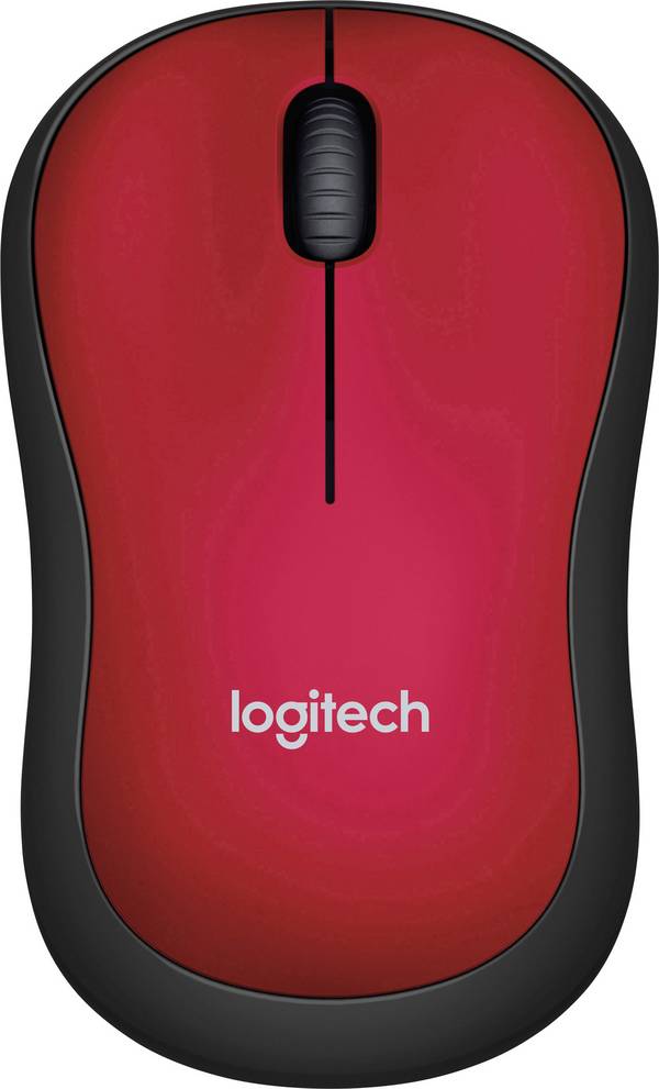 Logitech M185 Muis Radiografisch    Optisch Rood 3 Toetsen 1000 dpi