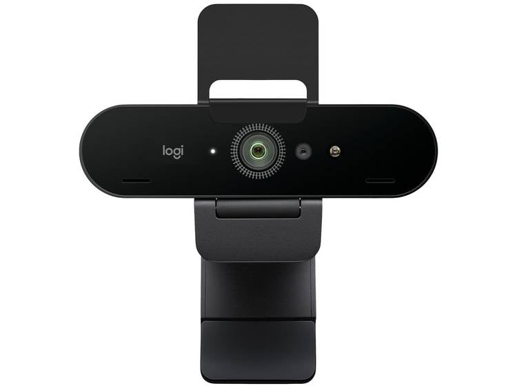 Logitech Brio 4K Stream Edition 4K-webcam 3840 x 2160 pix, 1920 x 1080 pix, 1280 x 720 pix Klemhouder, voor Windows Hello