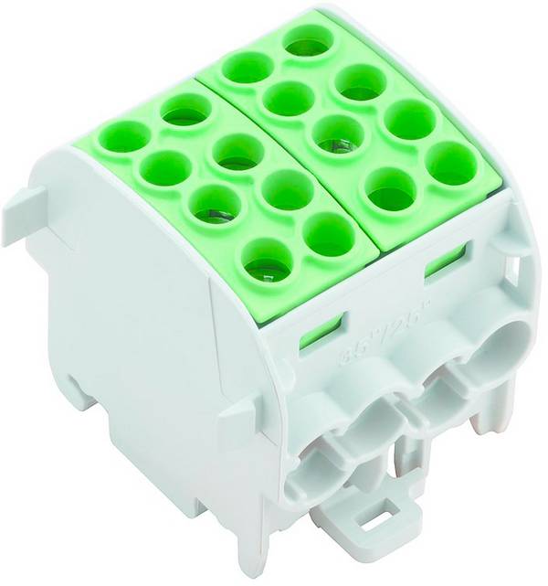 Weidmüller 1561620000 Verdeelblok  Schroeven  Groen 2 stuk(s)