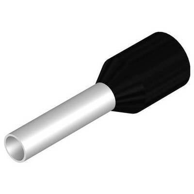 Weidmüller 1476330000 Adereindhulzen 1.5 mm² Deels geïsoleerd Zwart 100 stuk(s)-0