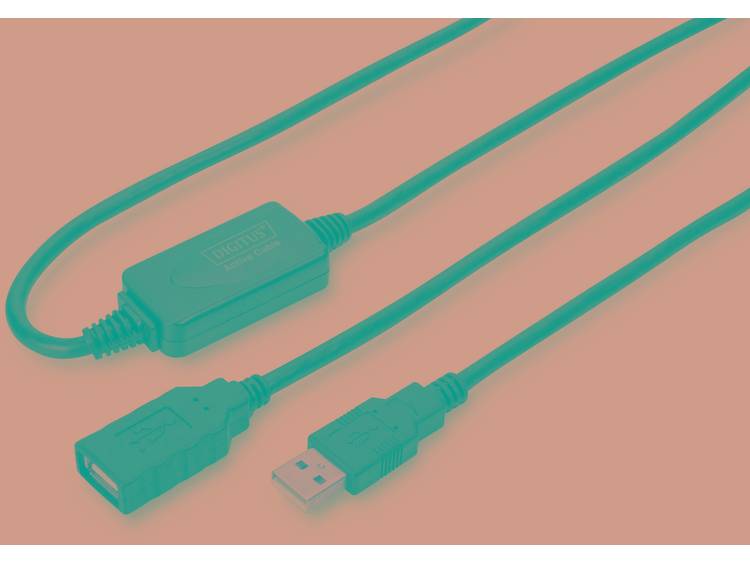 Digitus USB 2.0 Repeater Cable, 15m, M-F, Black (DA-73101)
