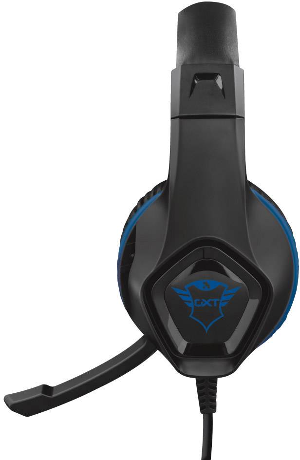Trust GXT404B Rana Over Ear headset Kabel Stereo Zwart, Blauw Ruisonderdrukking (microfoon) Volumeregeling, Microfoon ui-3