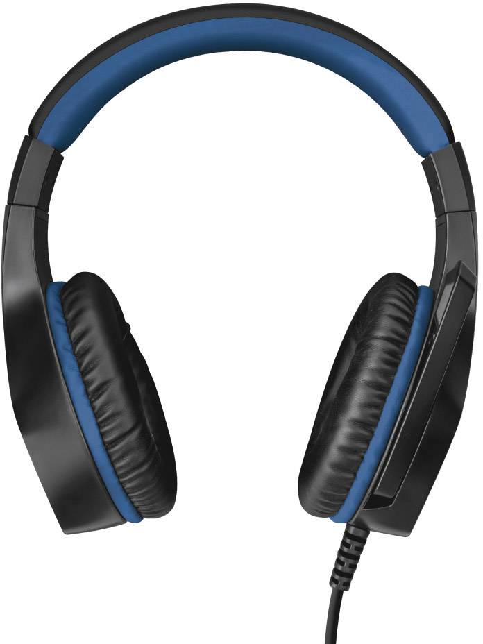 Trust GXT404B Rana Over Ear headset Kabel Stereo Zwart, Blauw Ruisonderdrukking (microfoon) Volumeregeling, Microfoon ui-4