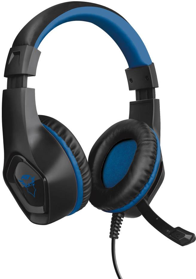 Trust GXT404B Rana Over Ear headset Kabel Stereo Zwart, Blauw Ruisonderdrukking (microfoon) Volumeregeling, Microfoon ui-5