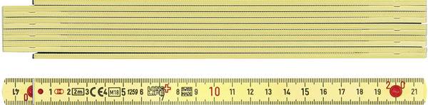 BMI  936990200 Duimstok   2 m Kunststof