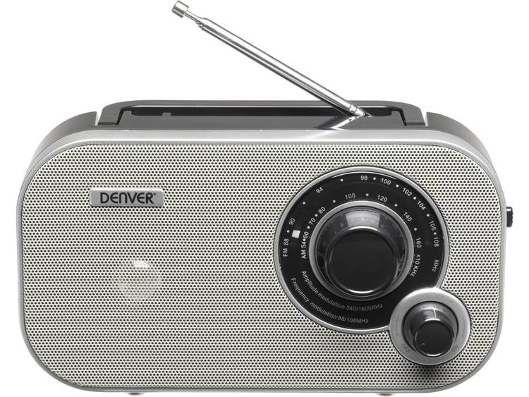 Denver TR-54 FM Transistorradio AUX Grijs