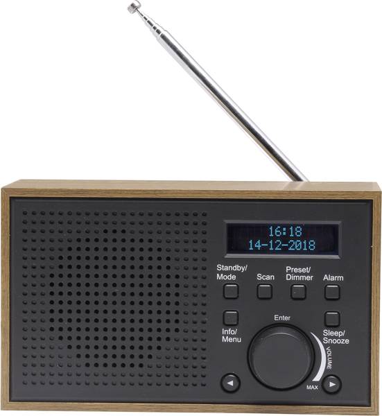 Denver DAB46 Tafelradio DAB+, FM Grijs Conrad.nl