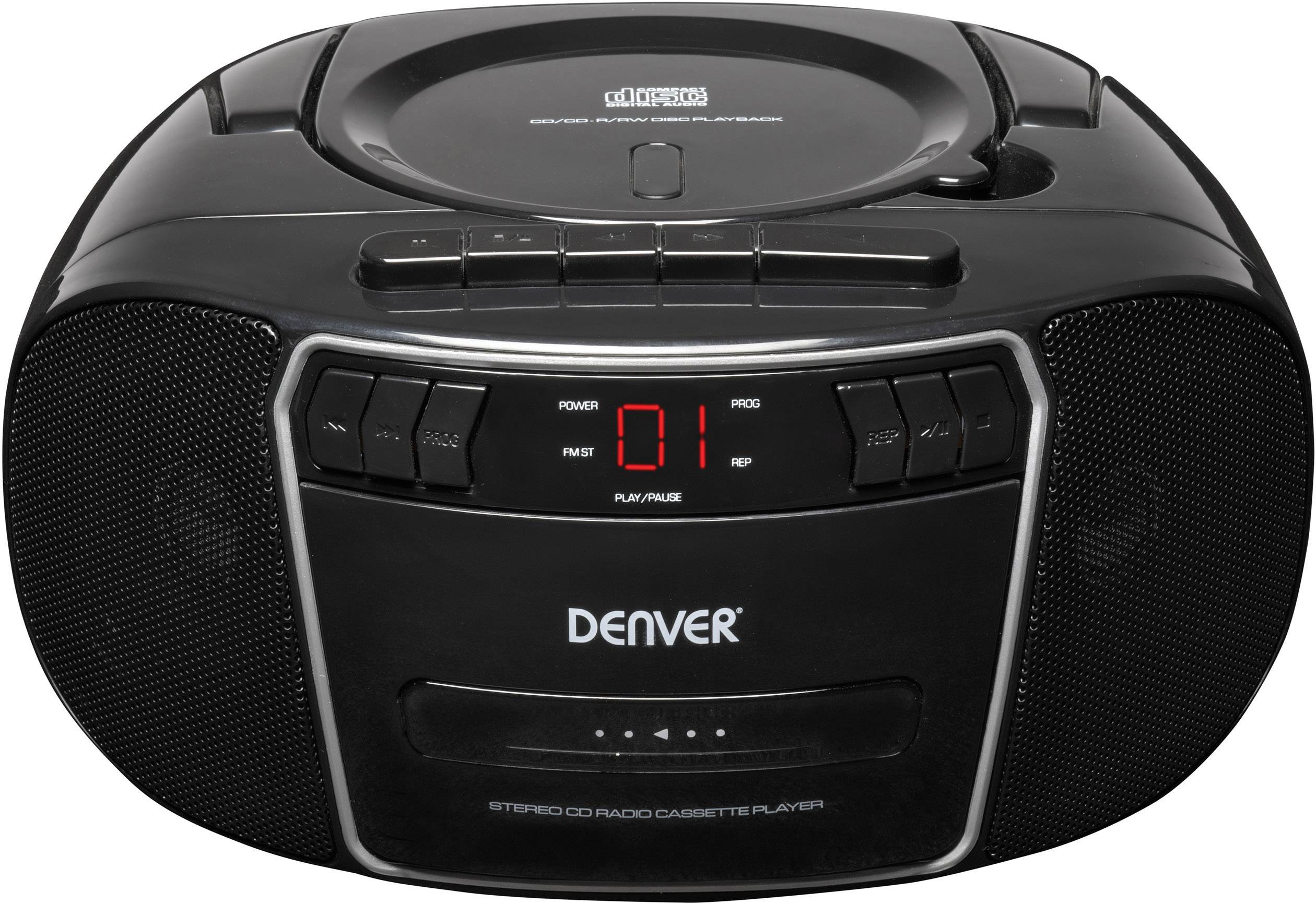 Gevoel van schuld Modieus Afdeling Denver TCP-40 Radio/CD-speler VHF (FM) AUX, CD, Cassette Zwart kopen ?  Conrad Electronic