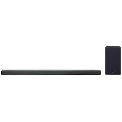 LG Electronics SL10 Soundbar Zwart Dolby Atmos, High-Resolution Audio, Incl. draadloze subwoofer, Spraakbesturing, USB
