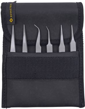 BERNSTEIN Tools for Electronics 5-070-UF Pincetset  6-delig