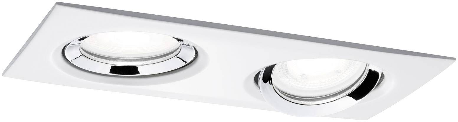 Paulmann Nova Plus Inbouwlamp voor badkamer LED GU10 12 W IP65 Wit (mat), Chroom
