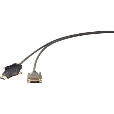 Renkforce RF-3909366 Cable sharing Aansluitkabel [1x DVI-stekker 24+1-polig - 3x Mini-DisplayPort stekker, DisplayPort s