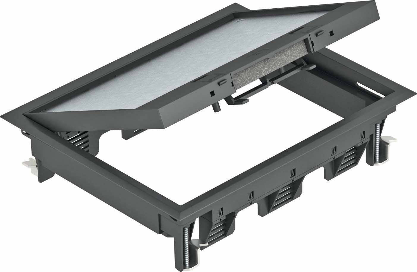 OBO Bettermann GES6-2U10T 9011 Apparaatinzetstuk