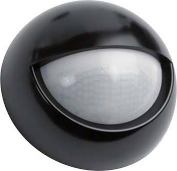 ESYLUX EM10041020 Bewegingsmelder Opbouw (op muur) 200 ° Relais Zwart IP55 Continumodus