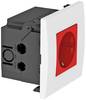 OBO Bettermann 6119403 Apparaatinzet Stopcontact (b x h x d) 84 x 84 x 60 mm 1 stuk(s) Rood