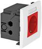 OBO Bettermann 6119423 Apparaatinzet Stopcontact (b x h x d) 84 x 84 x 60 mm 1 stuk(s) Rood