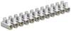 OBO Bettermann 2056372 Kroonsteenstrip Flexibel: - Massief: 10-10 mm² Aantal polen: 12 1 stuk(s) Wit