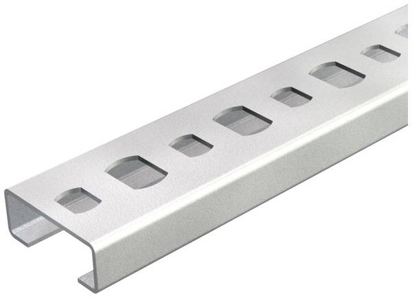 OBO Bettermann 1105906 Profielrail  (l x b x h) 1000 x 20 x 8 mm Metaal 10 stuk(s)