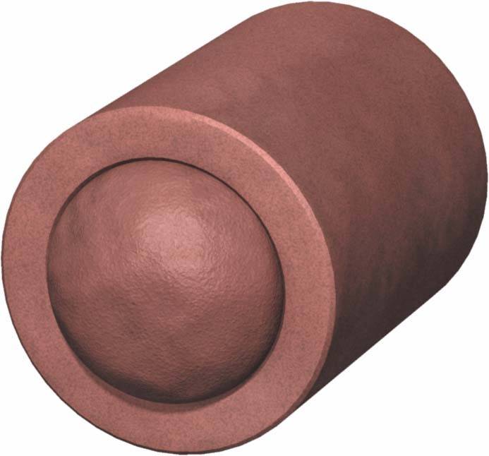 OBO BUS DIAM 78X100MM, ROOD