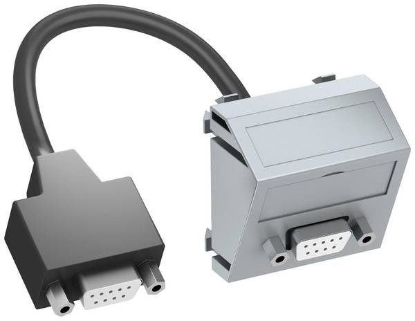 OBO Bettermann 6104700 Afdekking Multimediadrager (b x d) 45 mm x 26 mm 1 stuk(s) Aluminium