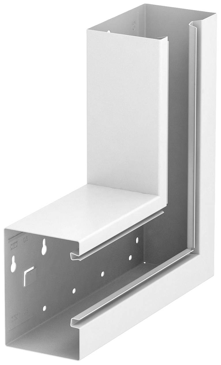 Een L-vormig metalen profiel met meerdere boorgaten, gebruikt voor constructieve bevestigingsdoeleinden.