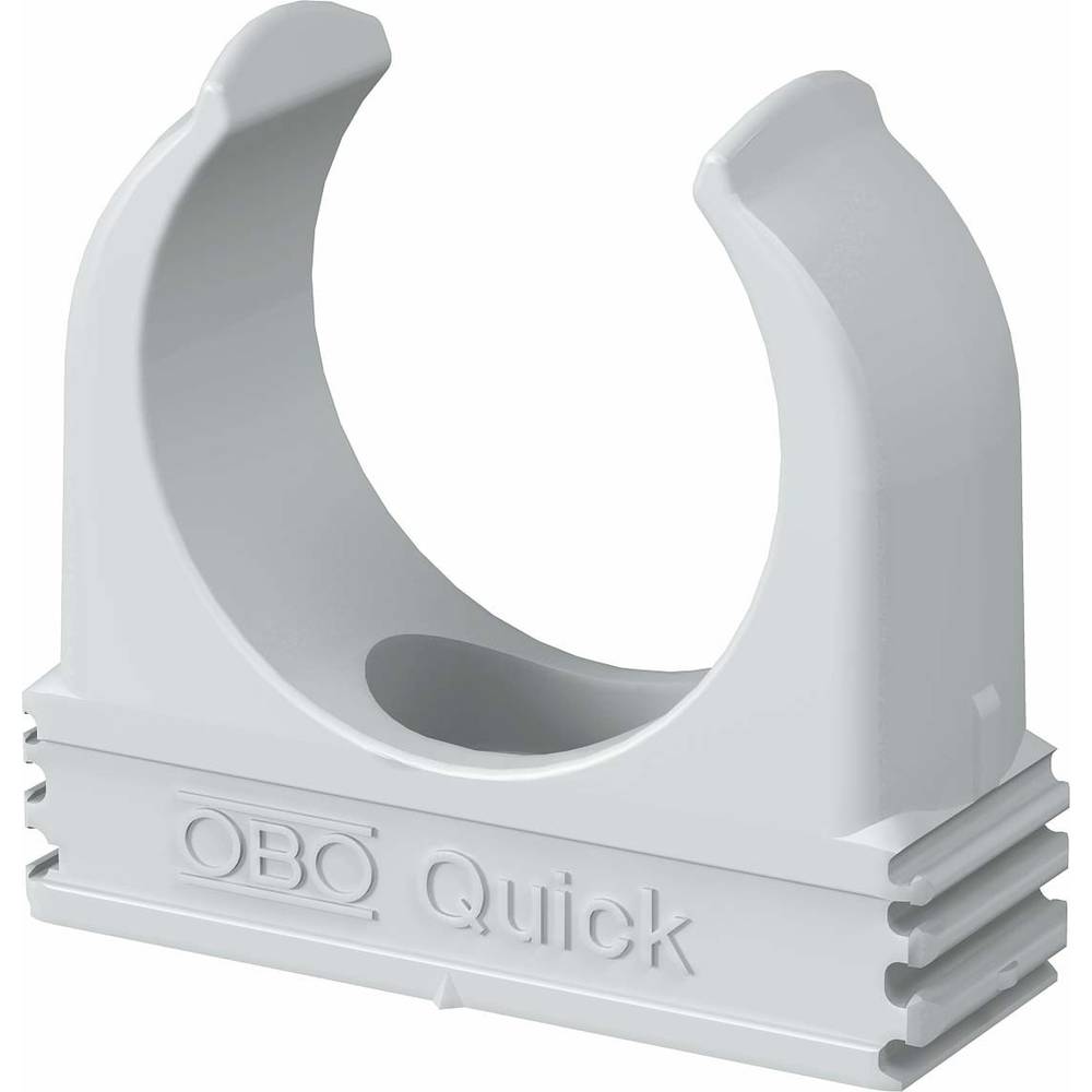 OBO kabelbuisklem Quick, kunstst, grijs, v/buisdiam 25mm, koppelbaar