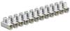 OBO Bettermann 2056070 Kroonsteenstrip Flexibel: - Massief: 4-4 mm² Aantal polen: 12 1 stuk(s) Wit