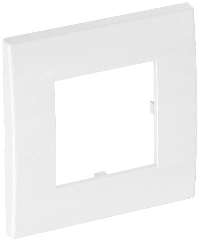 Witte vierkante lichtschakelarafdekking, geschikt voor eenvoudige wandmontage.